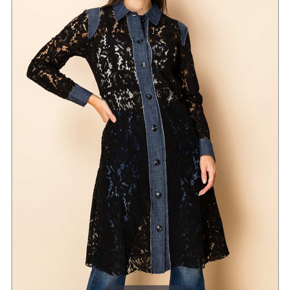 Denim Lace Jacket